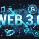 Web 3.0 is a new generation of the Internet, using blockchain and artificial intelligence - Ai, modern internet technologies IoT. Web 3.0 - blockchain system, simple code, cryptocurrency. 3D banner