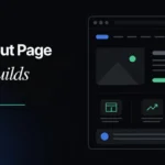 About us page guide headline, an About page that builds trust, beside a website mockup