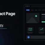 Contact page design featured graphic reading A Contact Page That Converts