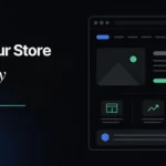 Holiday ecommerce checklist headline, get your store holiday ready, beside store product cards