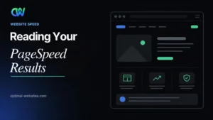 PageSpeed Insights featured graphic about reading and acting on speed test results