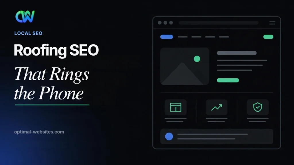 Roofing SEO featured graphic about getting more calls from Google