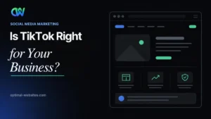 Small business owner filming a short vertical video for TikTok for business marketing
