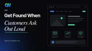 Voice search optimization for local businesses on a smartphone and smart speaker