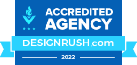 DesignRush accredited agency badge